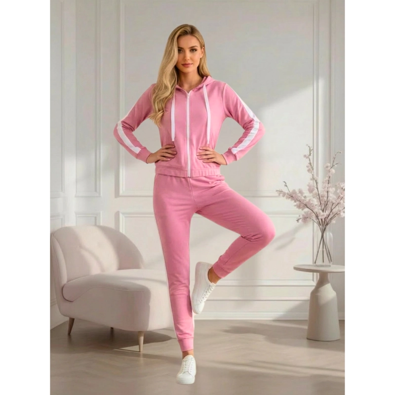 CONJUNTO MUJER 2 PIEZAS BUZO POLERON CIERRE CON LINEA VERANO 7480 - 2