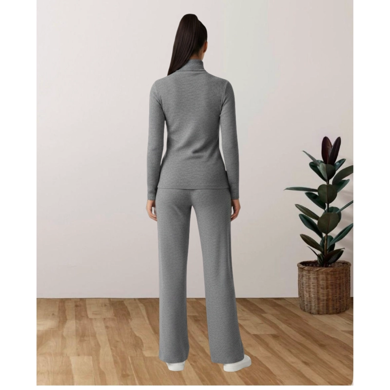 CONJUNTO 2 PIEZAS MUJER TEJIDO LANILLA SWEATER + PANTALON 5096 - 3