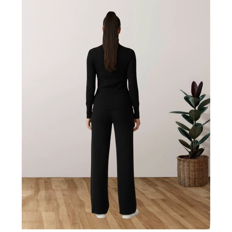 CONJUNTO 2 PIEZAS MUJER TEJIDO LANILLA SWEATER + PANTALON 5096 - 3