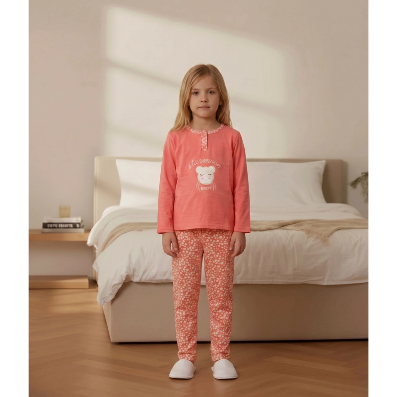PIJAMA MICROPOLAR NIÑAS INVIERNO DISEÑOS Y COLORES 0451 - 1