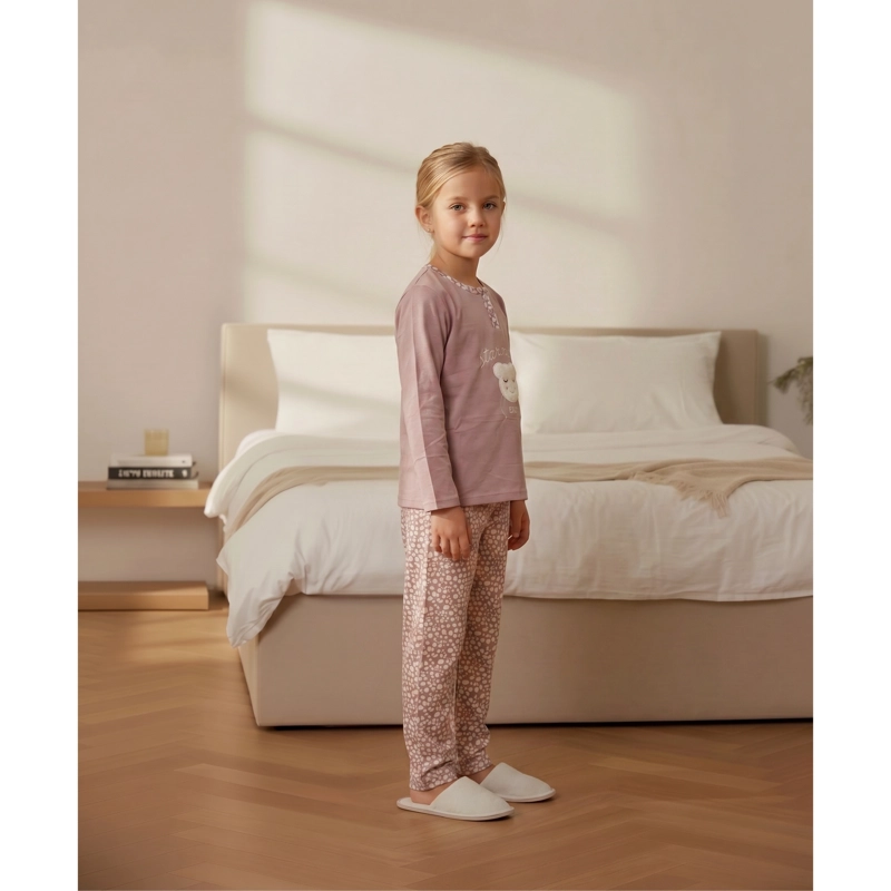 PIJAMA MICROPOLAR NIÑAS INVIERNO DISEÑOS Y COLORES 0451 - 2