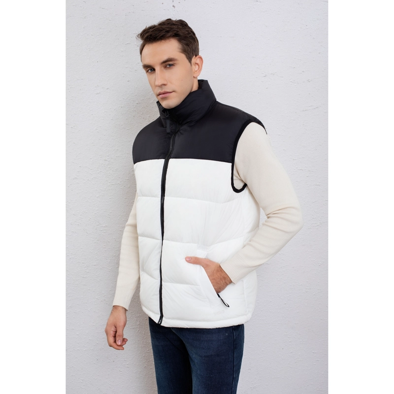 PARKA SIN MANGAS HOMBRE CHAQUETA FORRO INTERIOR POLAR BOLSILLOS 0028 - 1