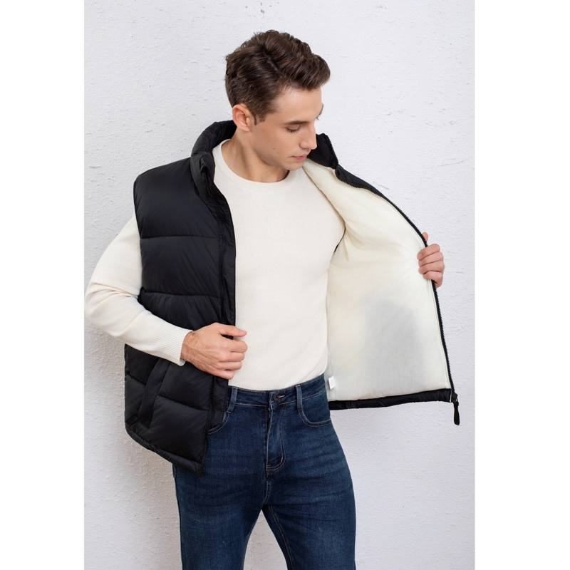 PARKA SIN MANGAS HOMBRE CHAQUETA FORRO INTERIOR POLAR BOLSILLOS 0028 - 2