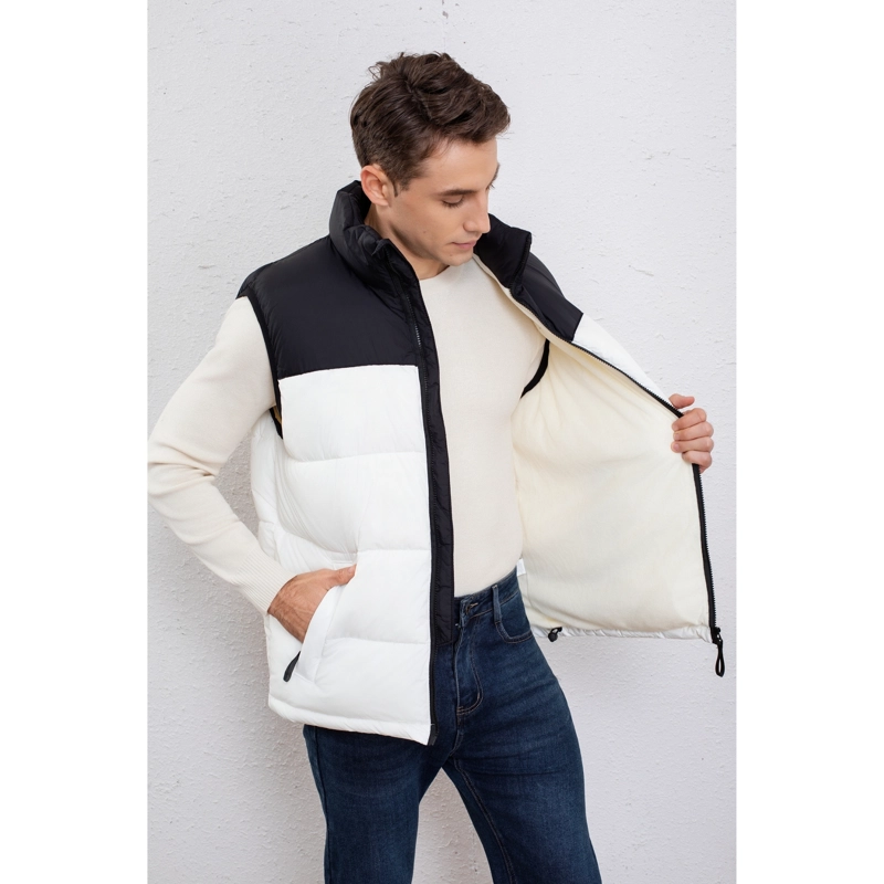 PARKA SIN MANGAS HOMBRE CHAQUETA FORRO INTERIOR POLAR BOLSILLOS 0028 - 3