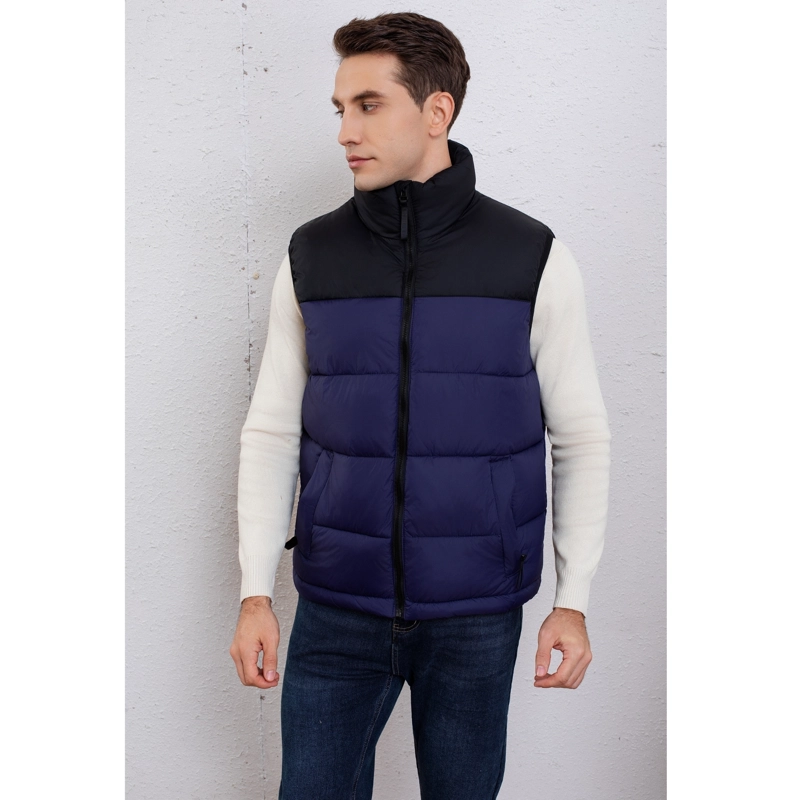 PARKA SIN MANGAS HOMBRE CHAQUETA FORRO INTERIOR POLAR BOLSILLOS 0028 - 3