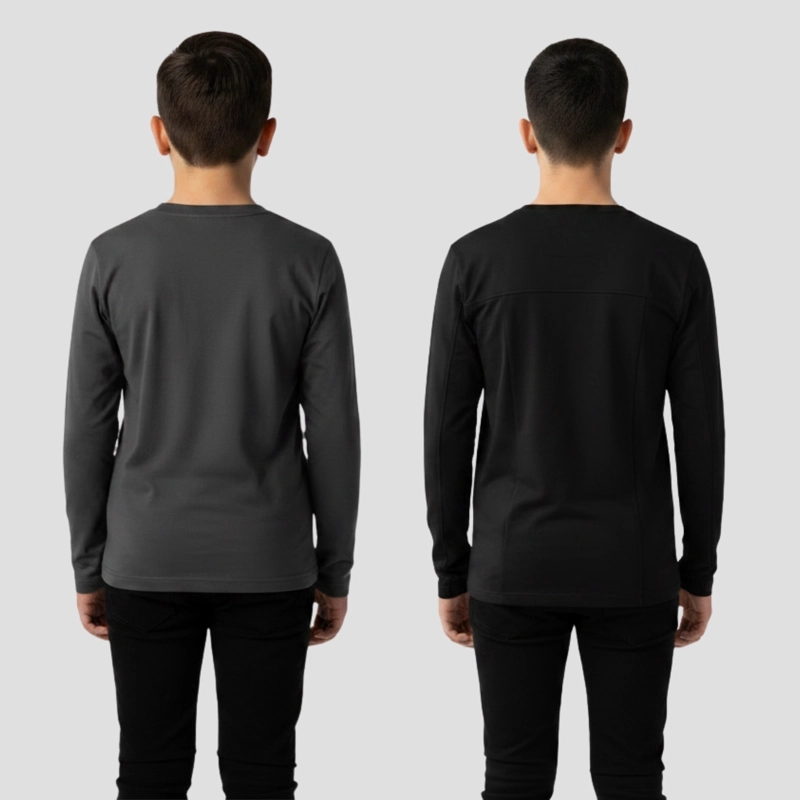 PACK 2 CAMISETA NIÑOS JUVENIL MANGA LARGA CUELLO POLO POLAR 2769 - 3