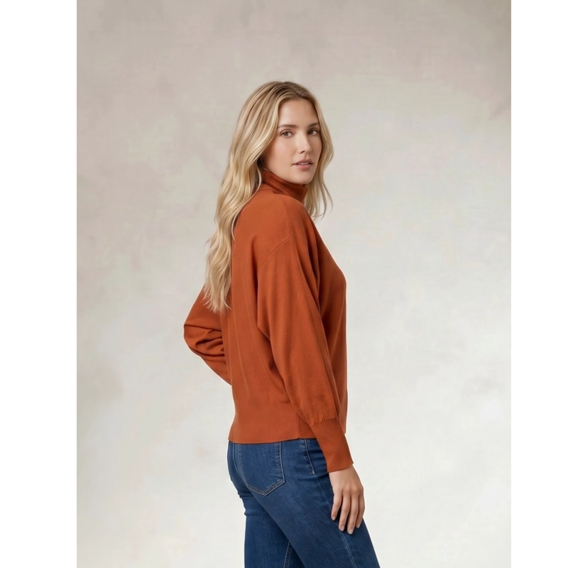 SWEATER MUJER CORTO MANGA MUERCIELAGO LARGA TEJIDO BEATLE 5116 - 2
