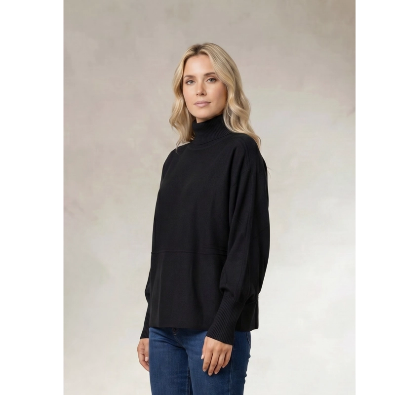 SWEATER MUJER CORTO MANGA MUERCIELAGO LARGA TEJIDO BEATLE 5116 - 2