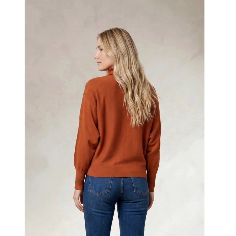 SWEATER MUJER CORTO MANGA MUERCIELAGO LARGA TEJIDO BEATLE 5116 - 3