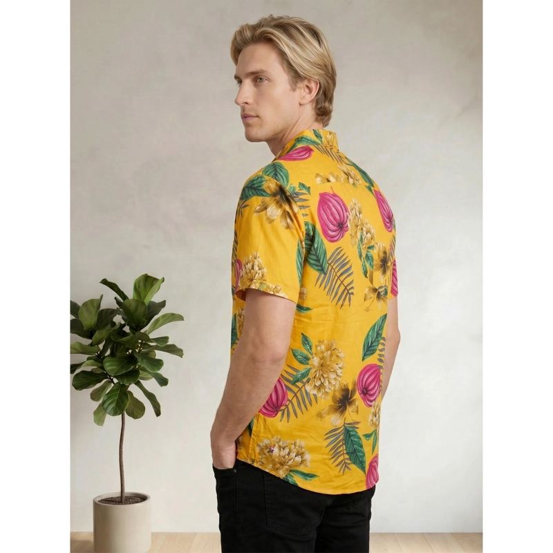 CAMISA HOMBRE GUAYABERA MANGA CORTA FASHION BOTONES 0093 - 3