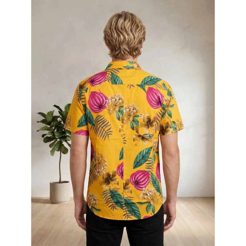 CAMISA HOMBRE GUAYABERA MANGA CORTA FASHION BOTONES 0093 - 4