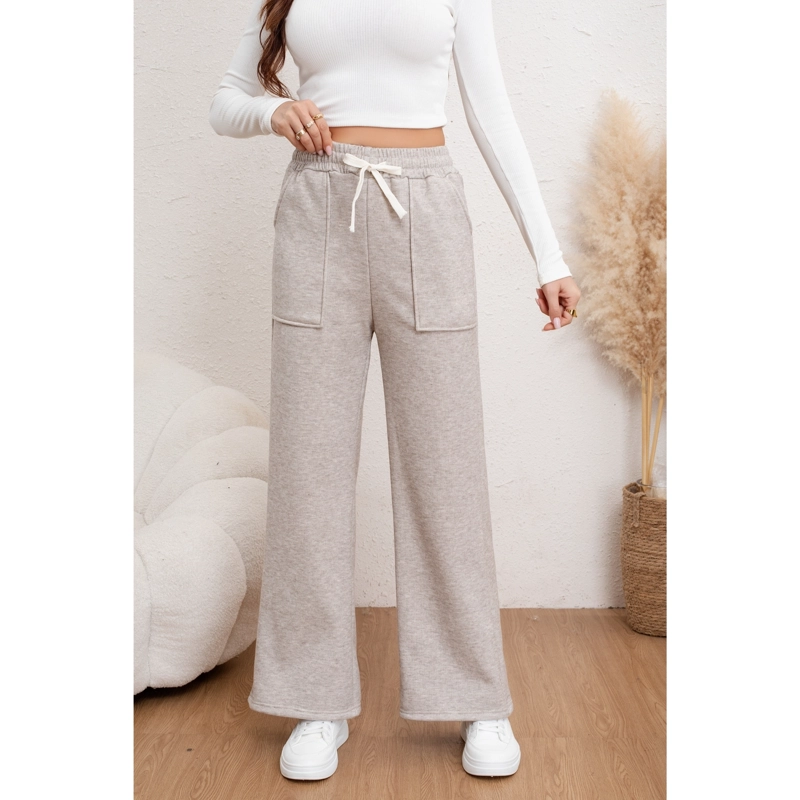 PANTALON DEPORTIVO MUJER GRUESO BOLSILLOS ANCHO OTOÑO INVIERNO 7168 - 3