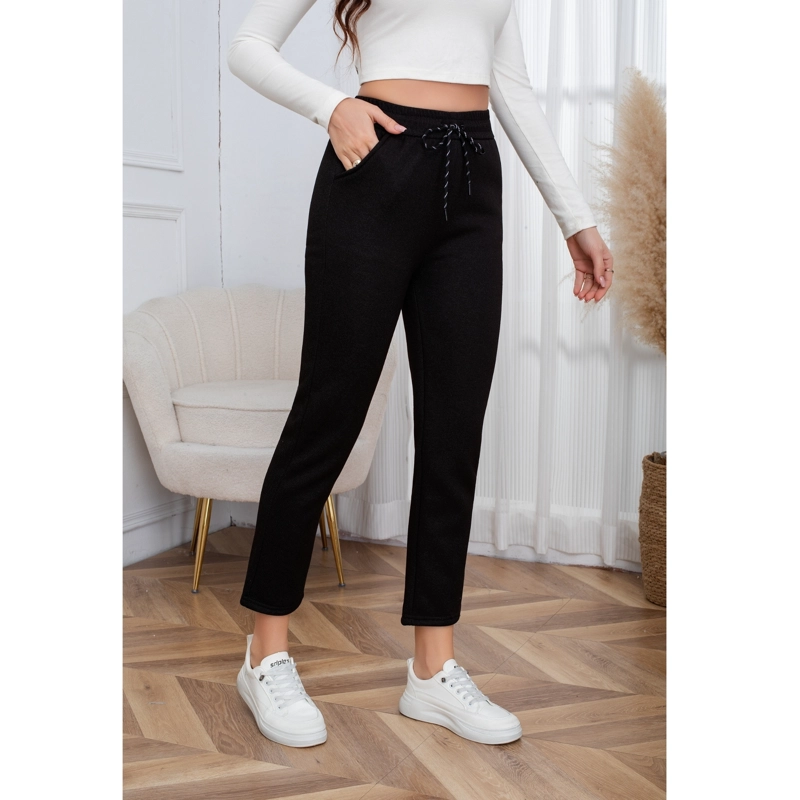PANTALON MUJER RECTO AJUSTADO TIPO JEANS INVIERNO FORRO PIEL MEZCLILLA 7003 - 3