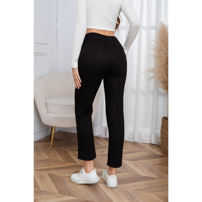 PANTALON MUJER RECTO AJUSTADO TIPO JEANS INVIERNO FORRO PIEL MEZCLILLA 7003 - 4