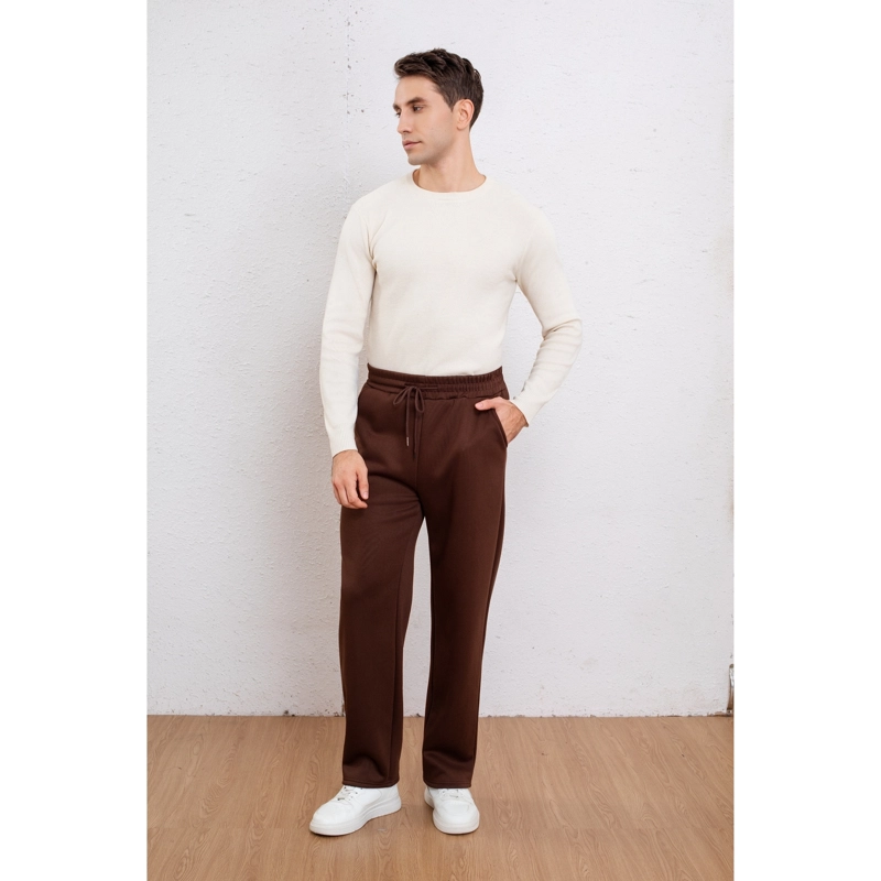 PANTALON BUZO HOMBRE RECTO FORRO INTERIOR POLAR BOLSILLOS 2300 - 1