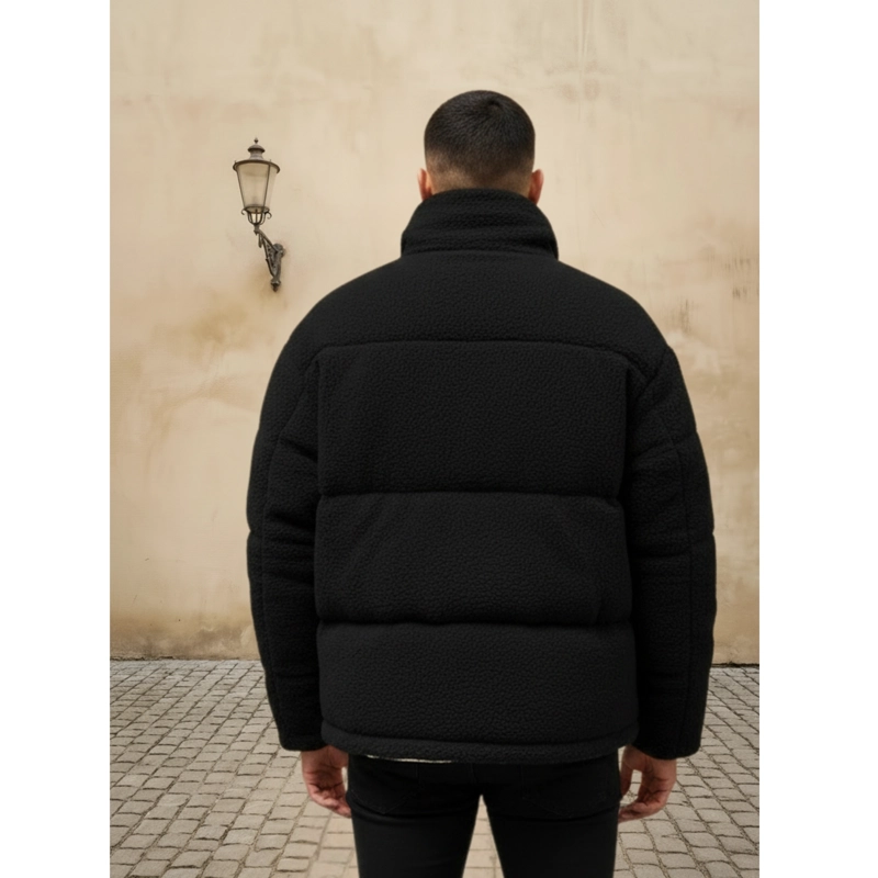 CHAQUETA CORDERITO HOMBRE PREMIUM CALIDAD CUELLO ALTO 6091 - 3