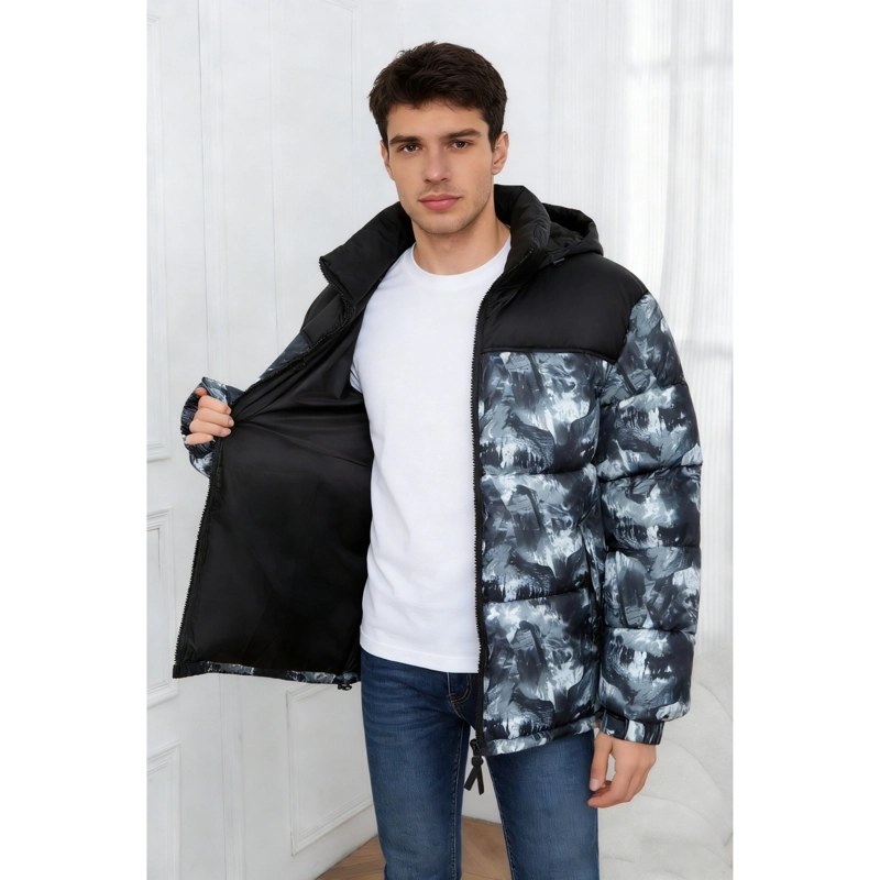 PARKA CHAQUETA HOMBRE INVIERNO ACOLCHADA BI COLOR DISEÑO 0035 - 2