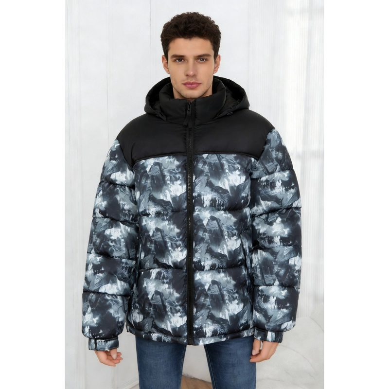PARKA CHAQUETA HOMBRE INVIERNO ACOLCHADA BI COLOR DISEÑO 0035 - 3