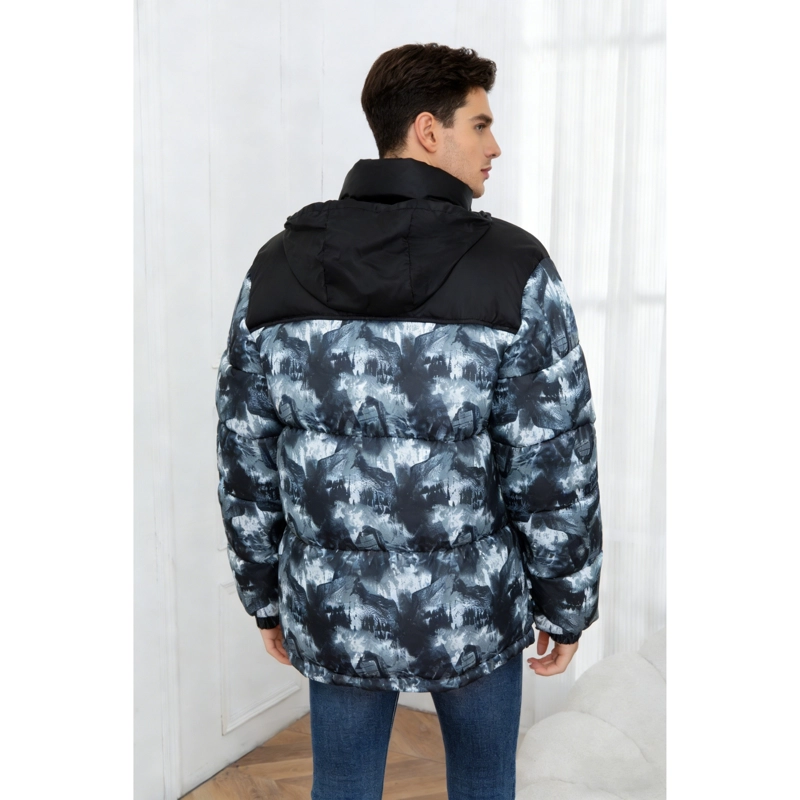 PARKA CHAQUETA HOMBRE INVIERNO ACOLCHADA BI COLOR DISEÑO 0035 - 4