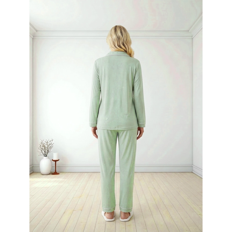 PIJAMA MUJER MANGA LARGA CON BOTONES 6597 - 3