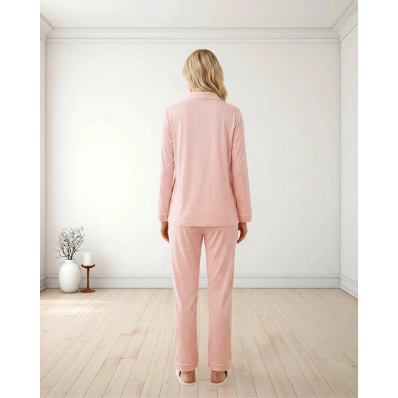 PIJAMA MUJER MANGA LARGA CON BOTONES 6597 - 3