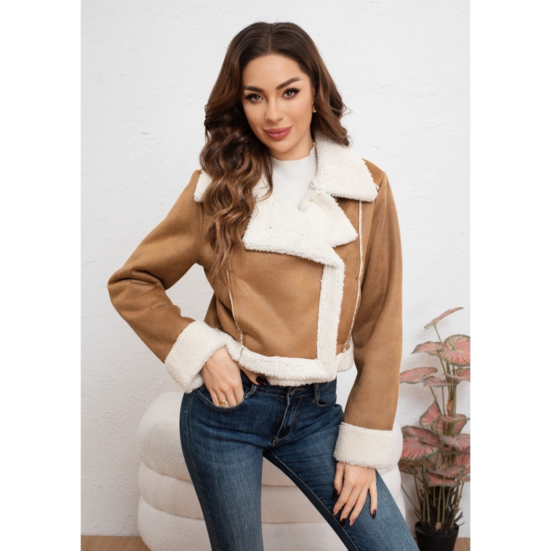 CHAQUETA AVIADORA MUJER FORRO INTERIOR CHIPORRO CUELLO SOLAPA 7040 - 2