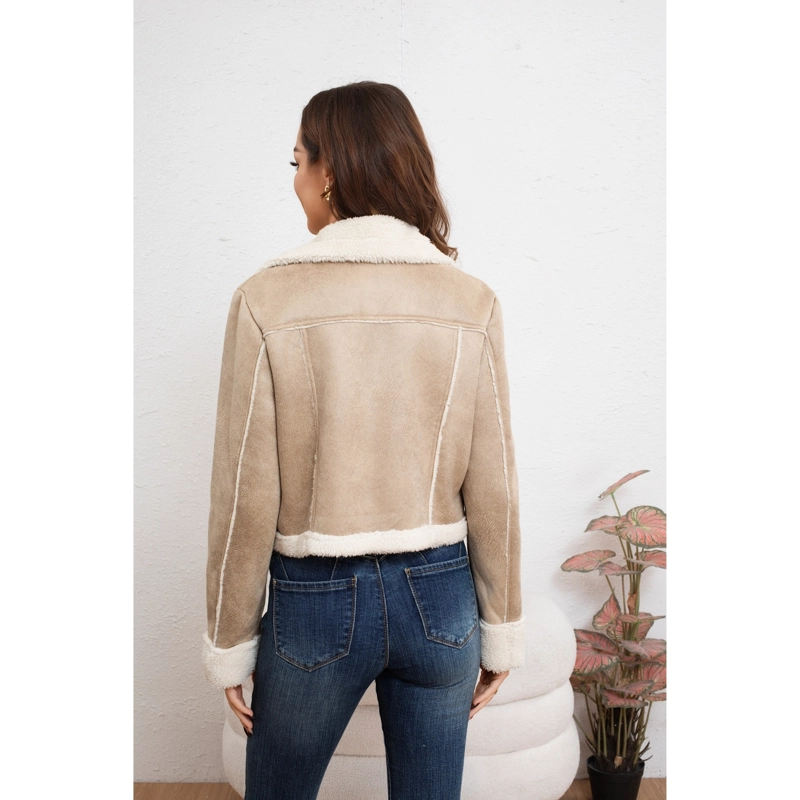 CHAQUETA AVIADORA MUJER FORRO INTERIOR CHIPORRO CUELLO SOLAPA 7040 - 4