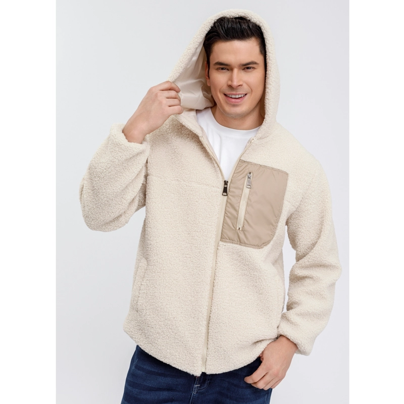 CHAQUETA CORDERITO HOMBRE PREMIUM CALIDAD PREMIUM GORRO CIERRE 6092 - 1