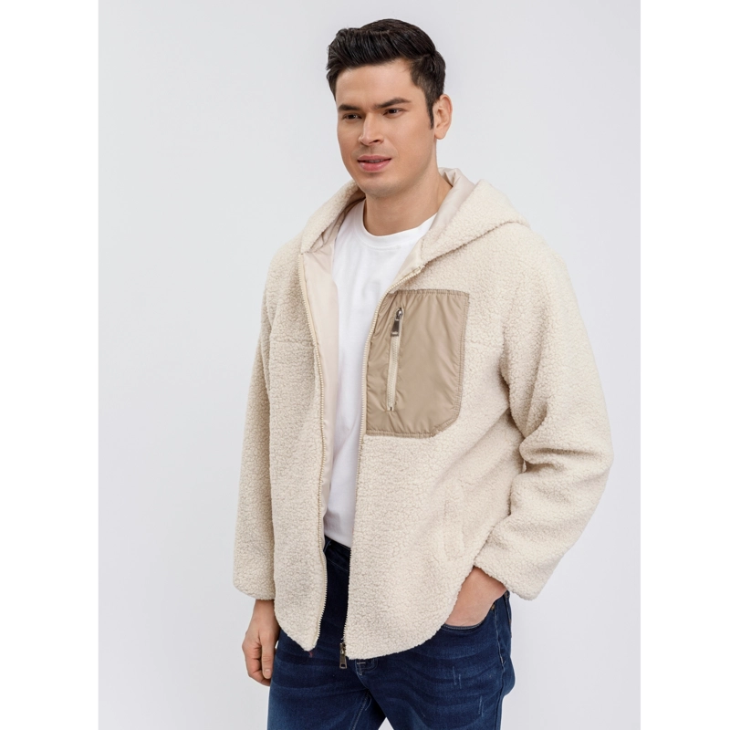CHAQUETA CORDERITO HOMBRE PREMIUM CALIDAD PREMIUM GORRO CIERRE 6092 - 2