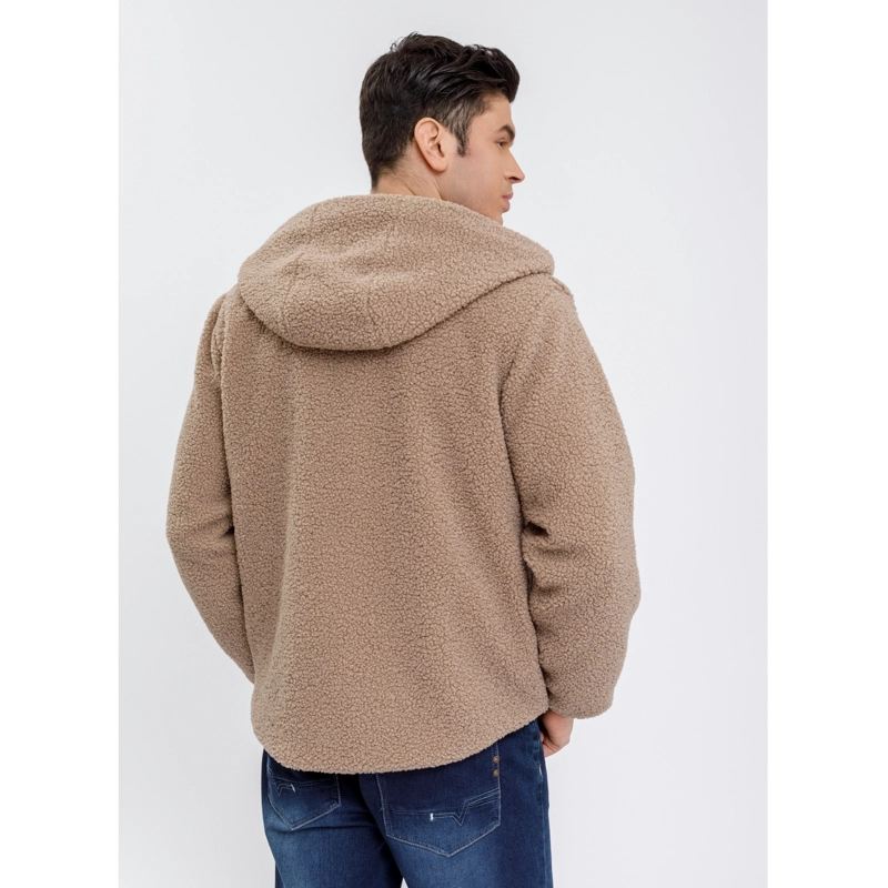 CHAQUETA CORDERITO HOMBRE PREMIUM CALIDAD PREMIUM GORRO CIERRE 6092 - 3