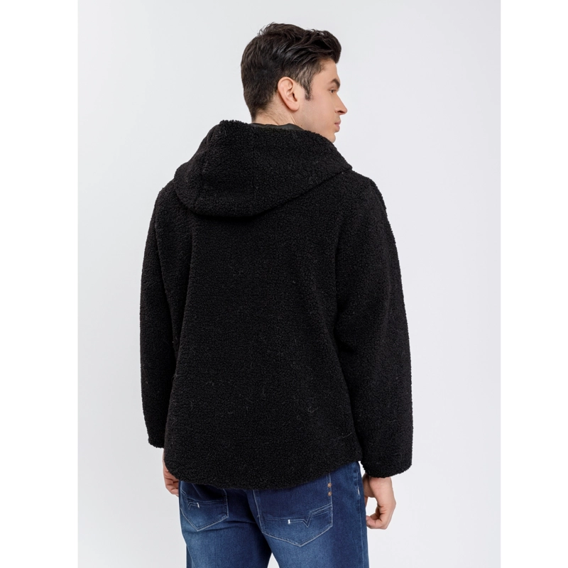CHAQUETA CORDERITO HOMBRE PREMIUM CALIDAD PREMIUM GORRO CIERRE 6092 - 4