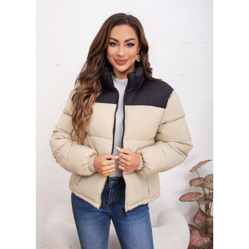 CHAQUETA PUFFER MUJER PARKA IMPERMEABLE ACOLCHADA INVIERNO 0009 - 1