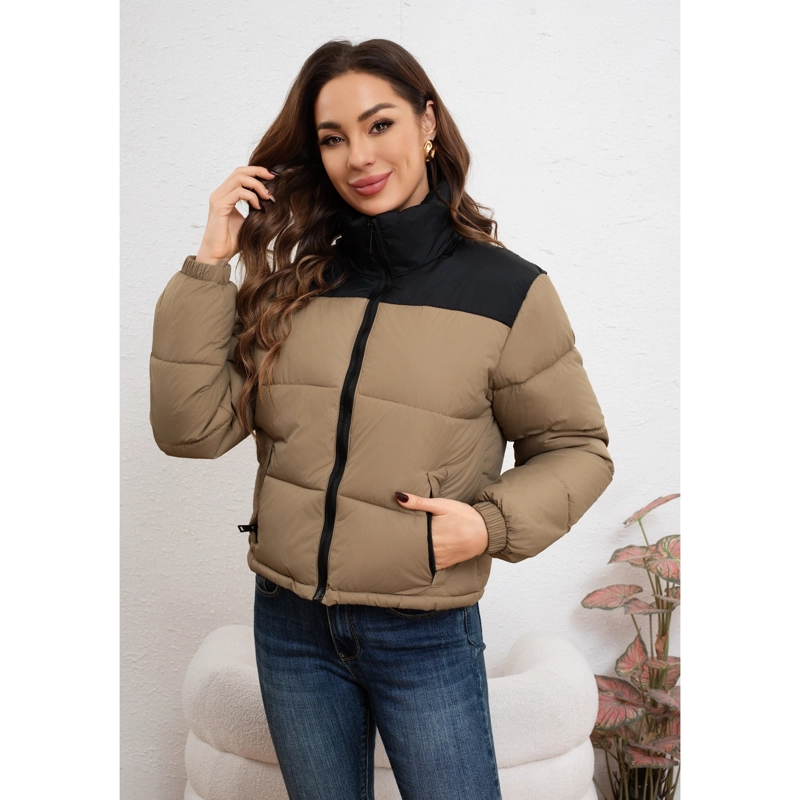 CHAQUETA PUFFER MUJER PARKA IMPERMEABLE ACOLCHADA INVIERNO 0009 - 1