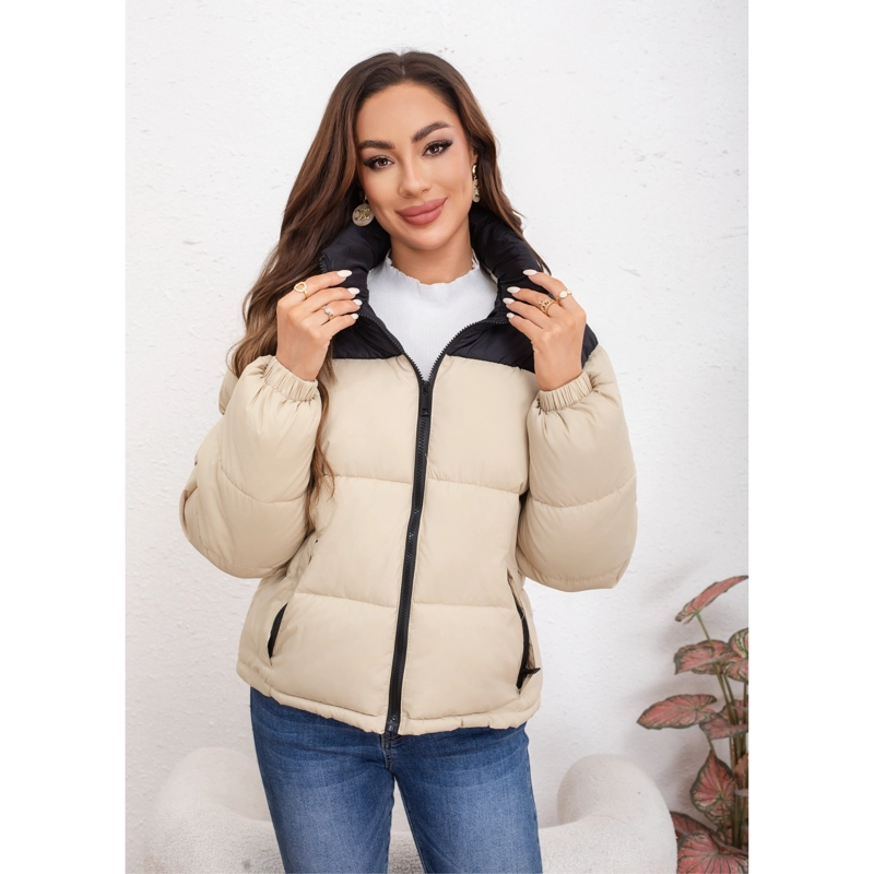 CHAQUETA PUFFER MUJER PARKA IMPERMEABLE ACOLCHADA INVIERNO 0009 - 3