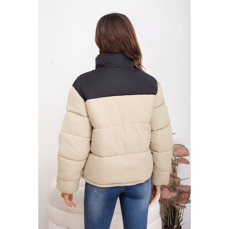 CHAQUETA PUFFER MUJER PARKA IMPERMEABLE ACOLCHADA INVIERNO 0009 - 4