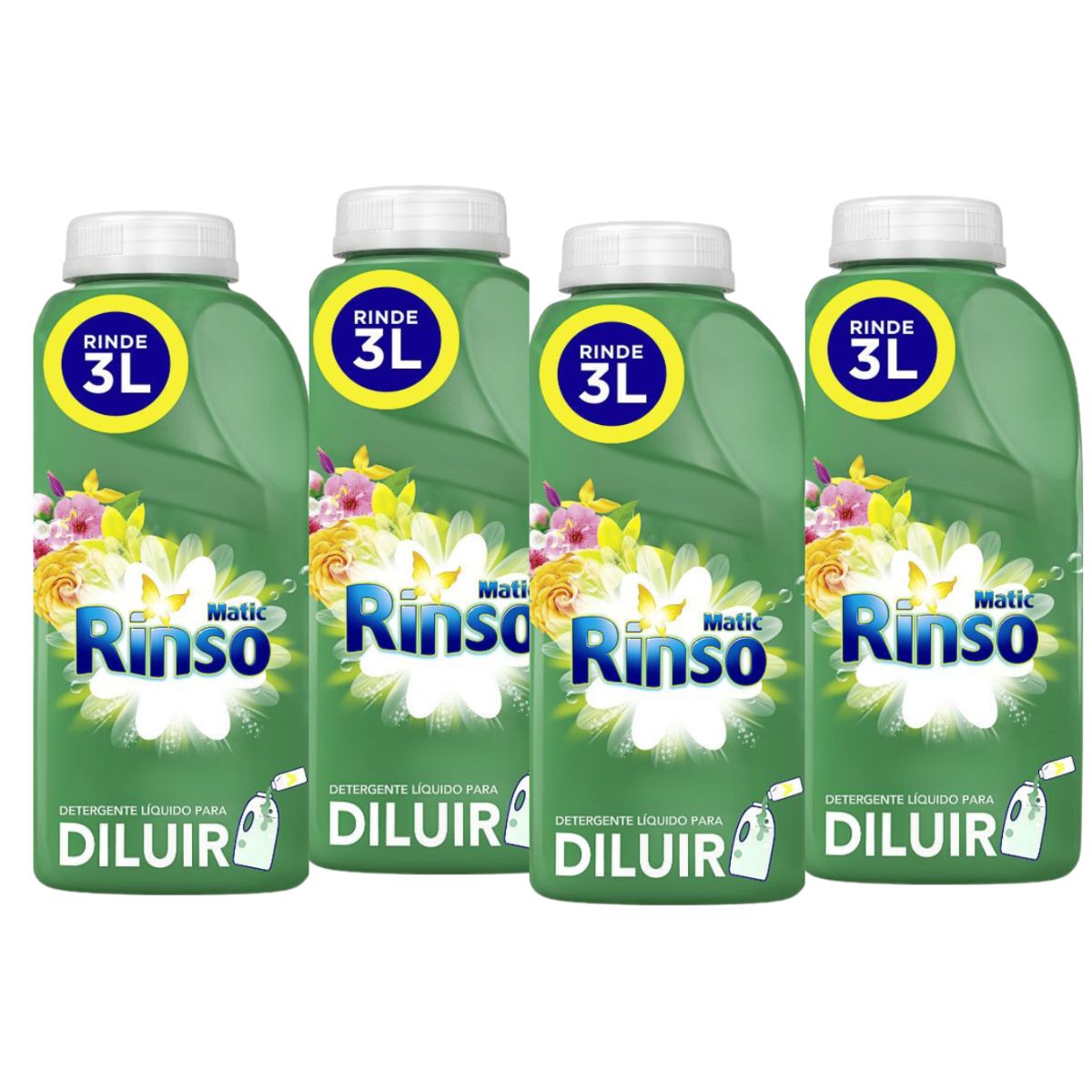 DETERGENTE RINSO DILUIR FLORAL 4X500ML - 1
