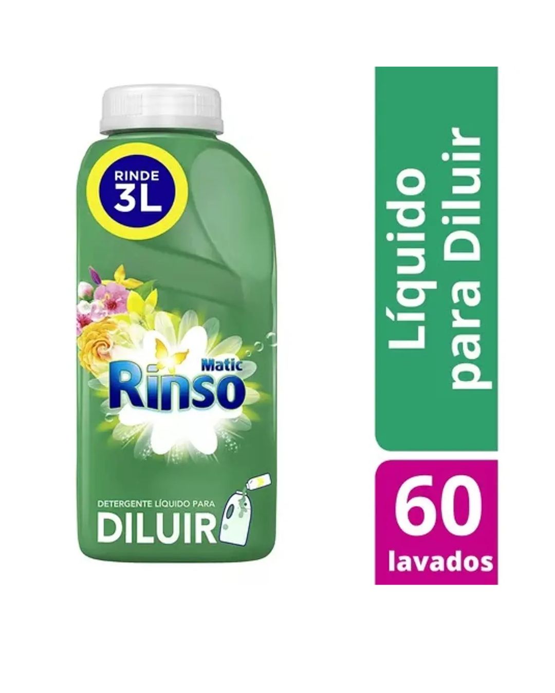 DETERGENTE RINSO DILUIR FLORAL 4X500ML - 2