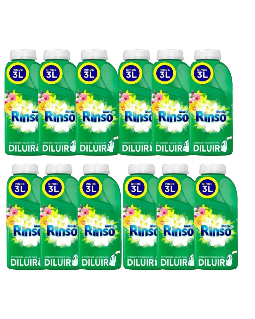 RINSO DILUIR 500 ML CONCENTRADO PACK 12 UNIDADES ECONOMICO SUPER - 1