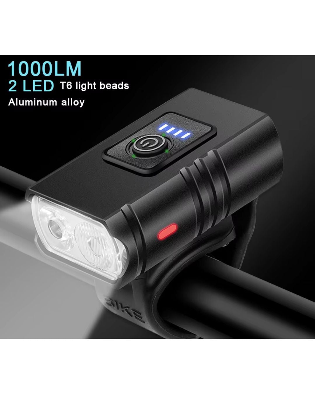LUZ RECARGABLE PARA BICICLETA – LED POTENTE Y COMPACTA, IDEAL PARA SEGURIDAD NOCTURNA - 2