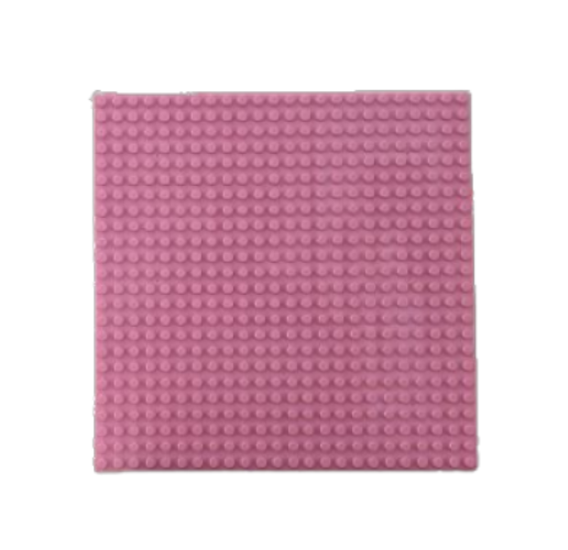 PLACA BASE COMPATIBLE CON LEGO 26 CMS 32 X 32 PUNTOS ROSADO - 1
