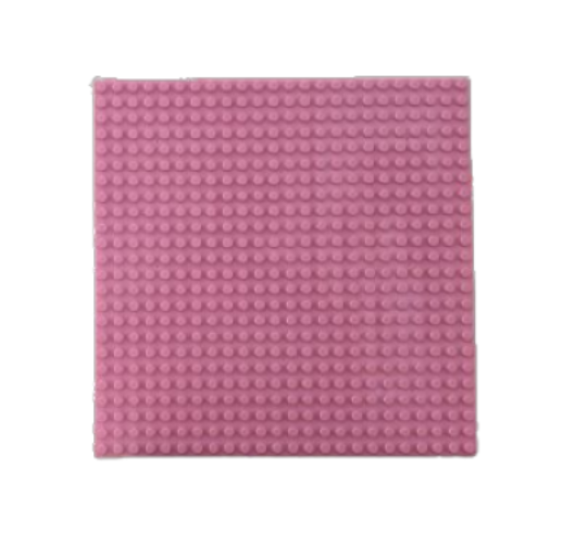 PLACA BASE COMPATIBLE CON LEGO 20 CMS 24 X 24 PUNTOS ROSADO - 1