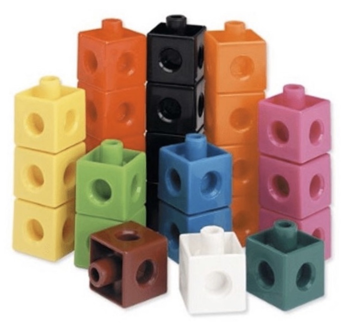 100 CUBOS MULTIENCAJE MULTILINK 10 COLORES - 2
