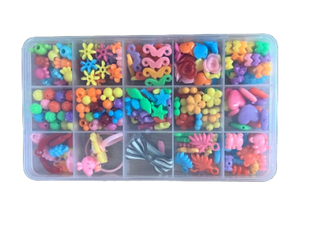 SET B JUEGO DIDÁCTICO MANUALIDAD COLLARES PULSERA BISUTERÍA - 2