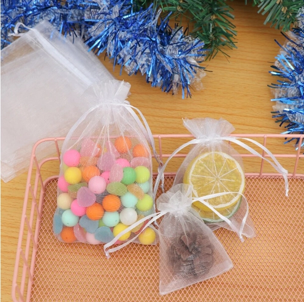 2 BOLSAS DE ORGANZA GRANDE 25 X 35 CMS BLANCAS - 7