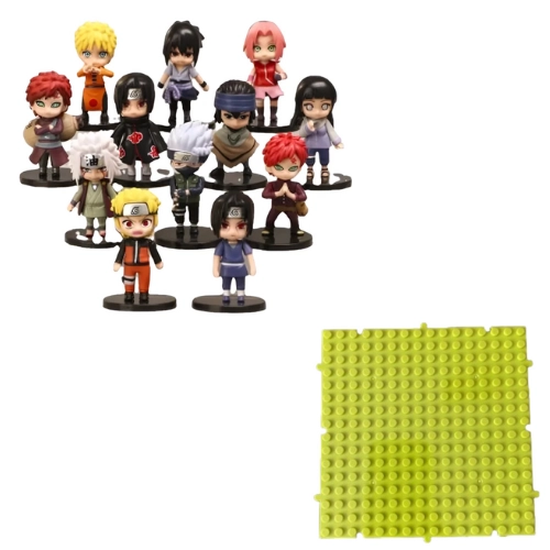 12 FIGURAS NARUTO SASUKE + REGALO - 1