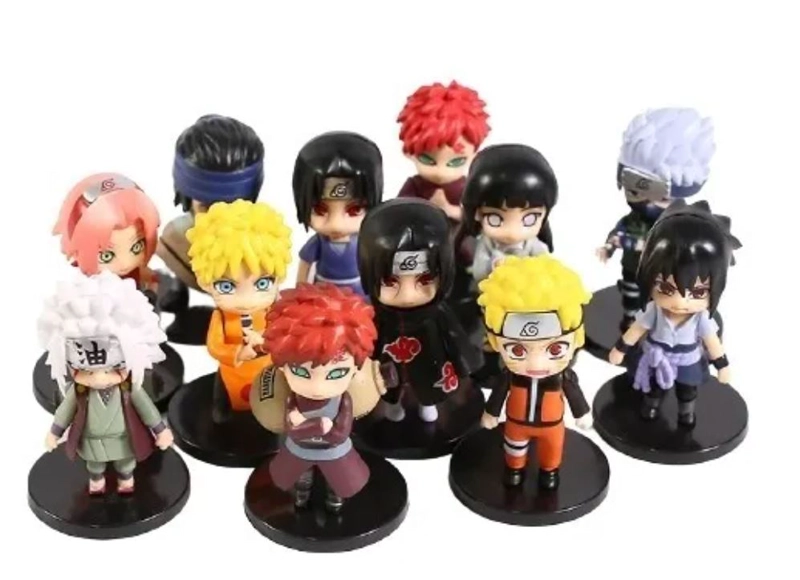 12 FIGURAS NARUTO SASUKE + REGALO - 4