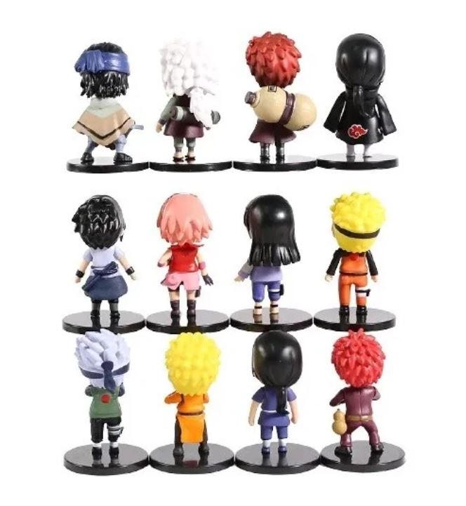12 FIGURAS NARUTO SASUKE + REGALO - 5