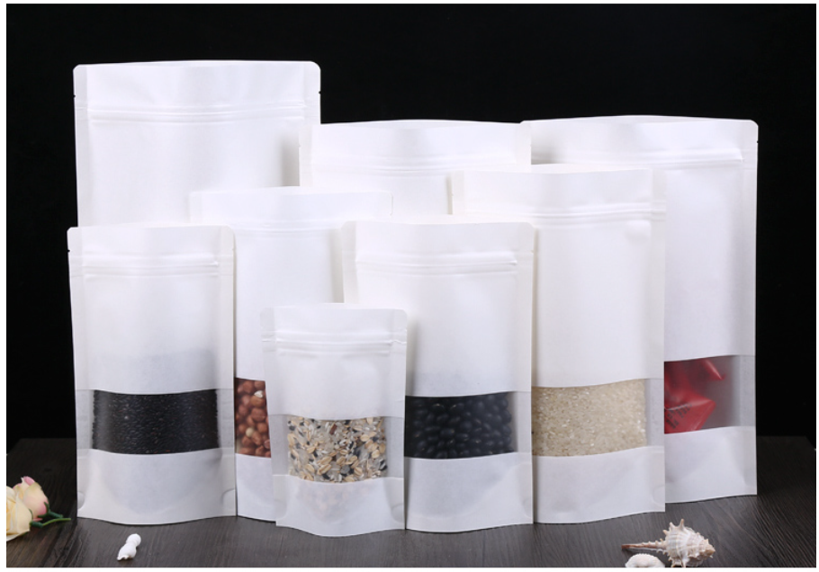 50 BOLSAS PAPEL KRAFT BLANCAS 20X30+5 CMS. RESELLABLES - 9