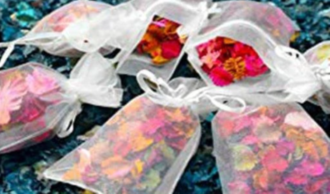 25 BOLSAS DE ORGANZA GRANDES 17 X 23 CMS. BLANCAS - 2