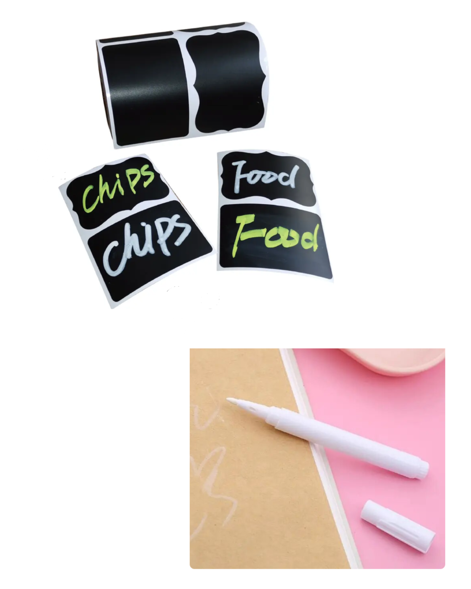 ROLLO CON 240 ETIQUETAS ADHESIVAS 6 X 4 CMS +LÁPIZ T +REGALO - 1